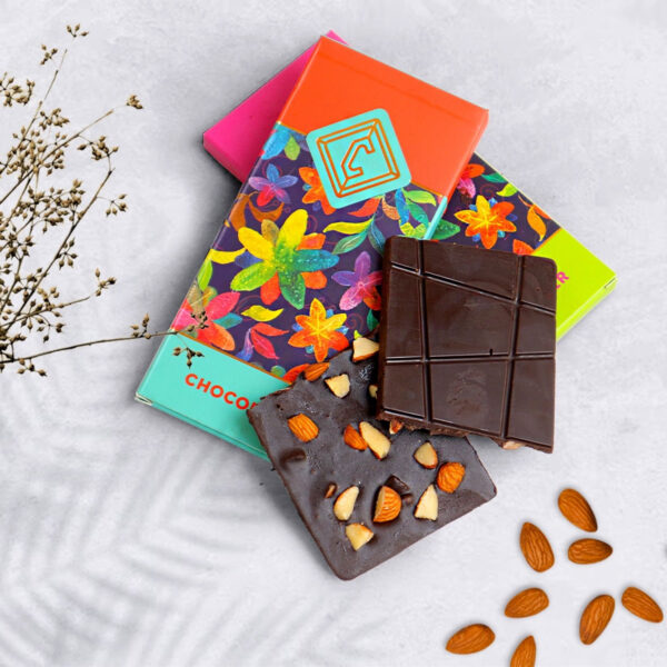 Roasted Almond Chocolate Bar 35gms and 50 gms