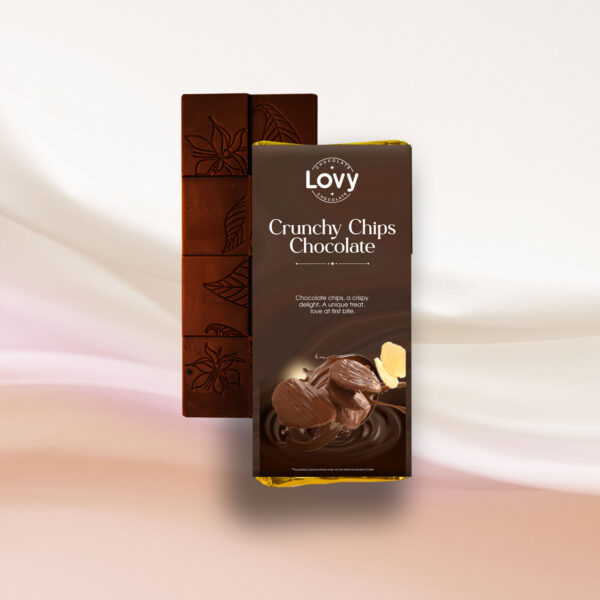 Lovy Premium Crunchy Chips Chocolate 52 gm